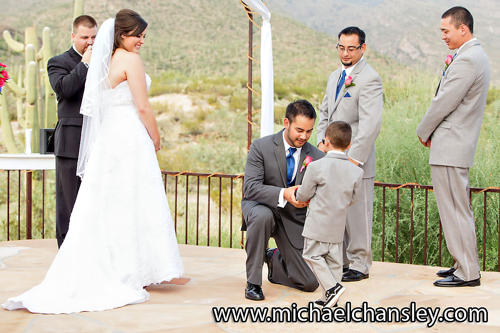 wedding at Saguaro Buttes