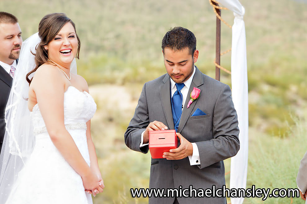 wedding at Saguaro Buttes