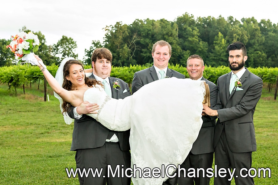 fun groomsmen portrait