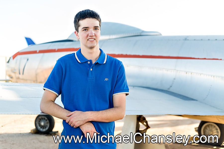 Senior Portraits with Airplanes