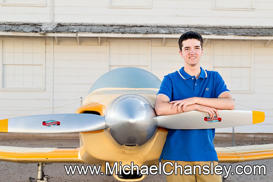 Senior Portraits with Airplanes