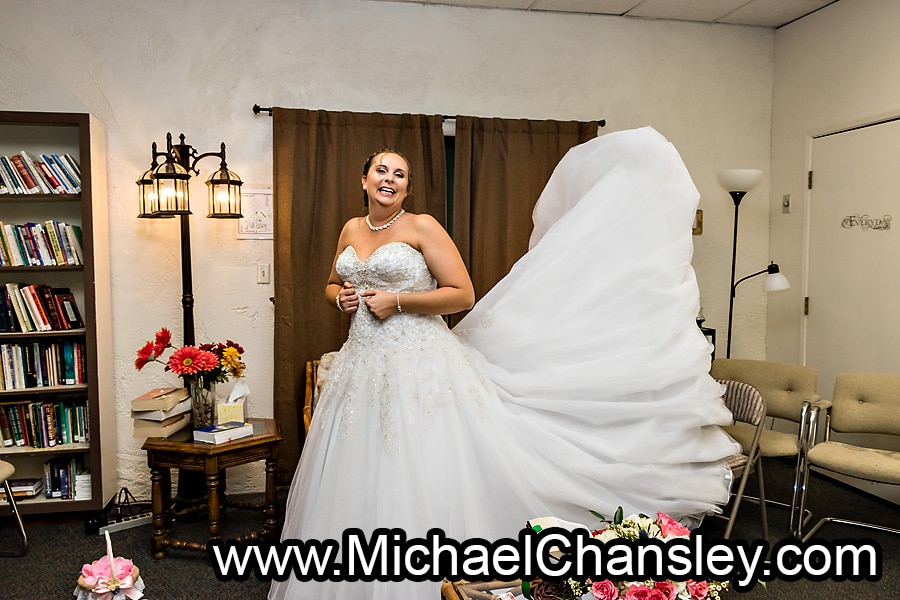 St pius bridal portrait