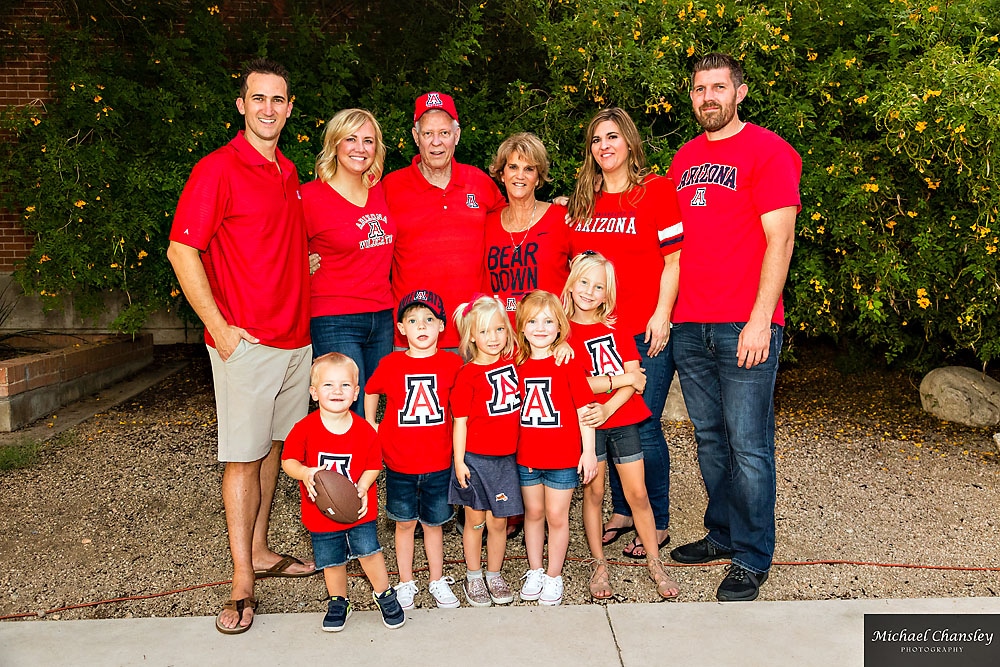 University of Arizona family portrait