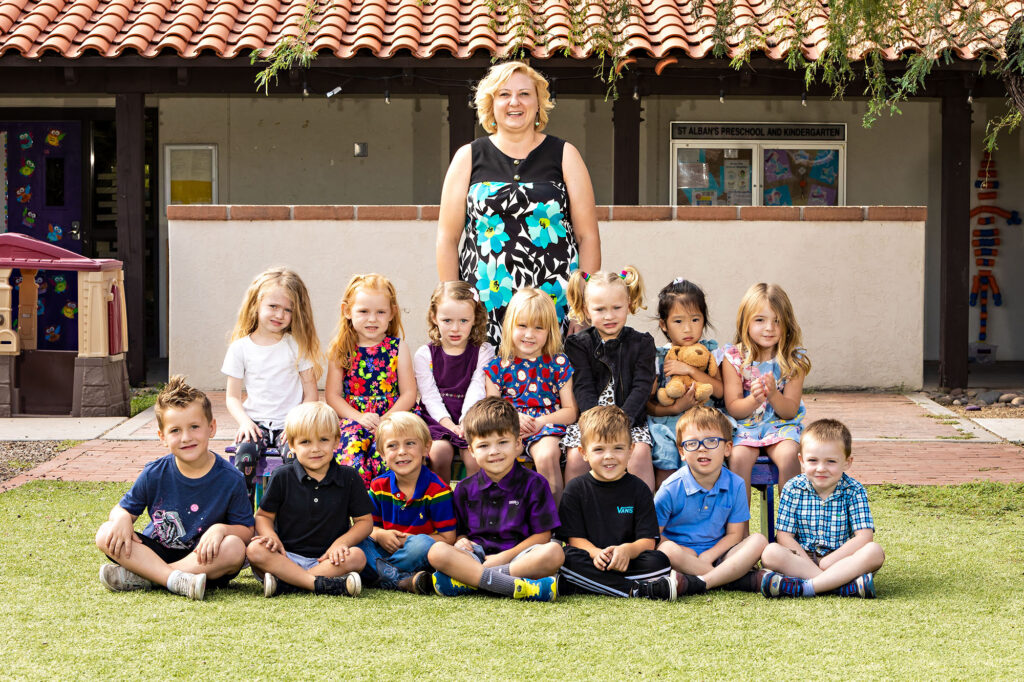 Daycare outdoor spring photo